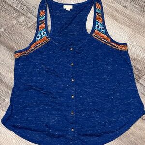 Women's Tank Top Size Large Brand Eyeshadow